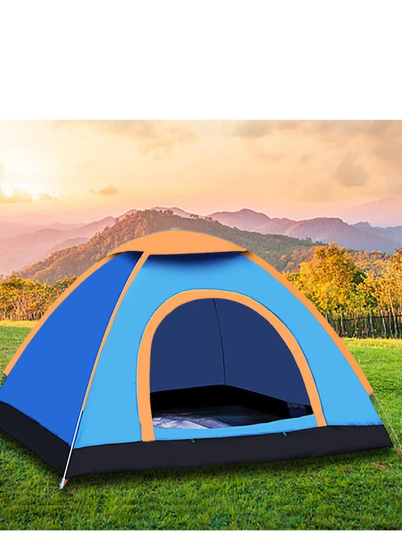 Automatic Camping Tent 3 Persons (200X150X110) cm,Instant Automatic Pop Up Dome Tent,Portable Windproof Lightweight for Family Backpacking Hunting Hiking Outdoor Beach Tent and Picnic Tent-Multicolour