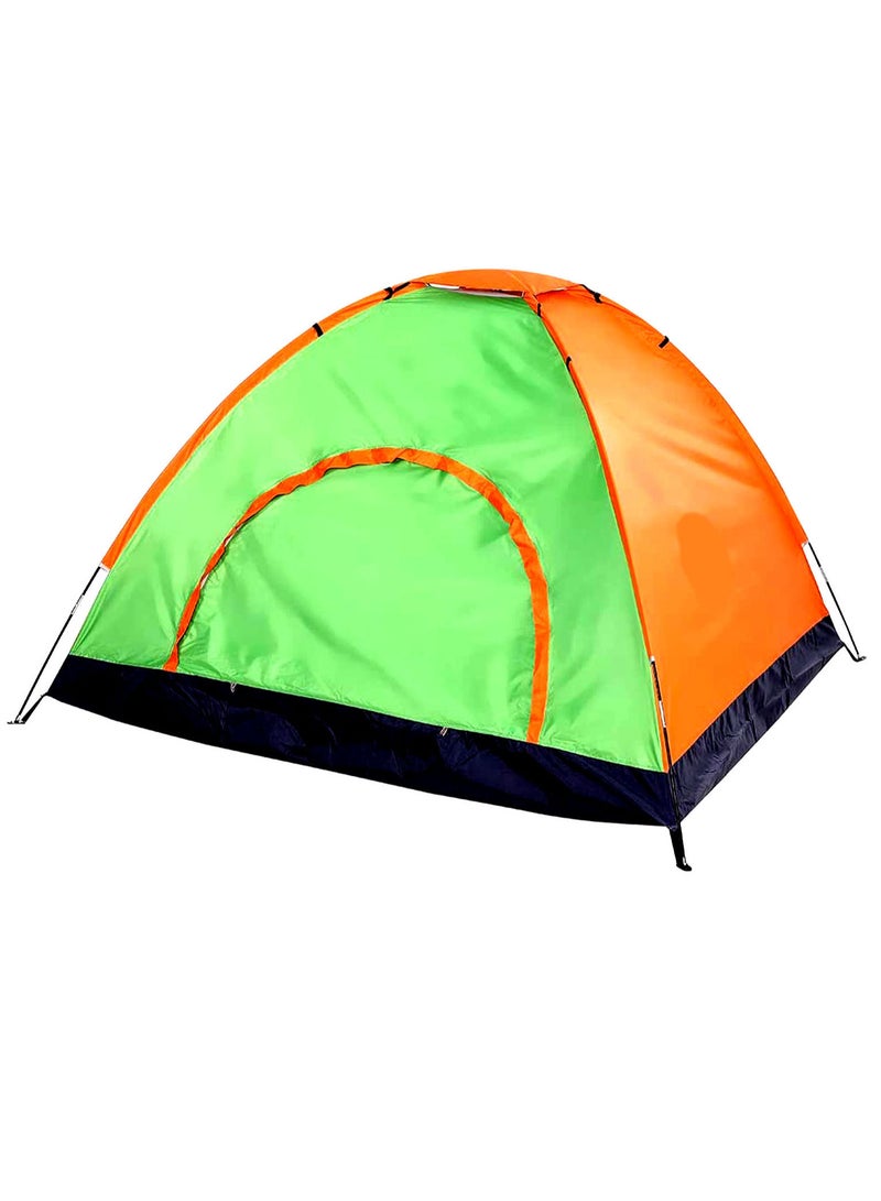 Automatic Camping Tent 3 Persons (200X150X110) cm,Instant Automatic Pop Up Dome Tent,Portable Windproof Lightweight for Family Backpacking Hunting Hiking Outdoor Beach Tent and Picnic Tent-Multicolour