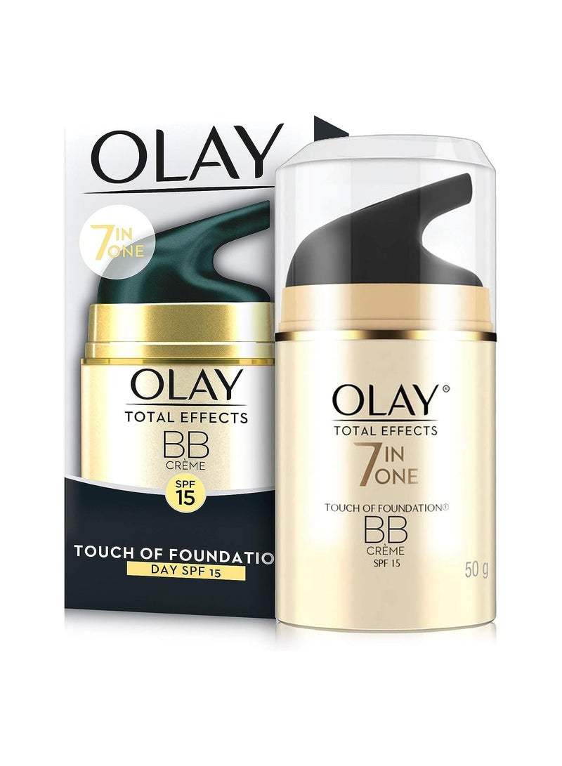 Olay Total Effects 7In1 AntiAgeing BB Day Cream with Touch of Foundation SPF15 50g