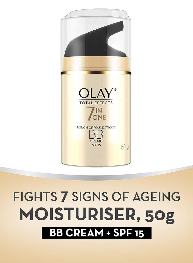 Olay Total Effects 7In1 AntiAgeing BB Day Cream with Touch of Foundation SPF15 50g