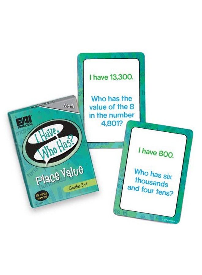 I Have Who Has? Place Value Game: Grades 3 4