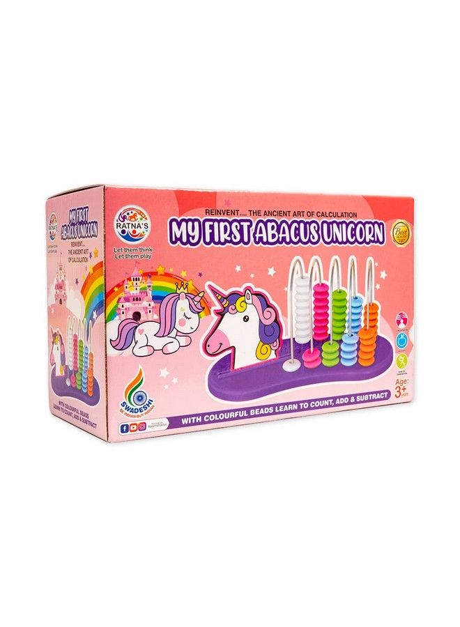 My First Abacus Unicorn ; Learning Kit To Enhance Counting Addition Subtraction Skills For Kids