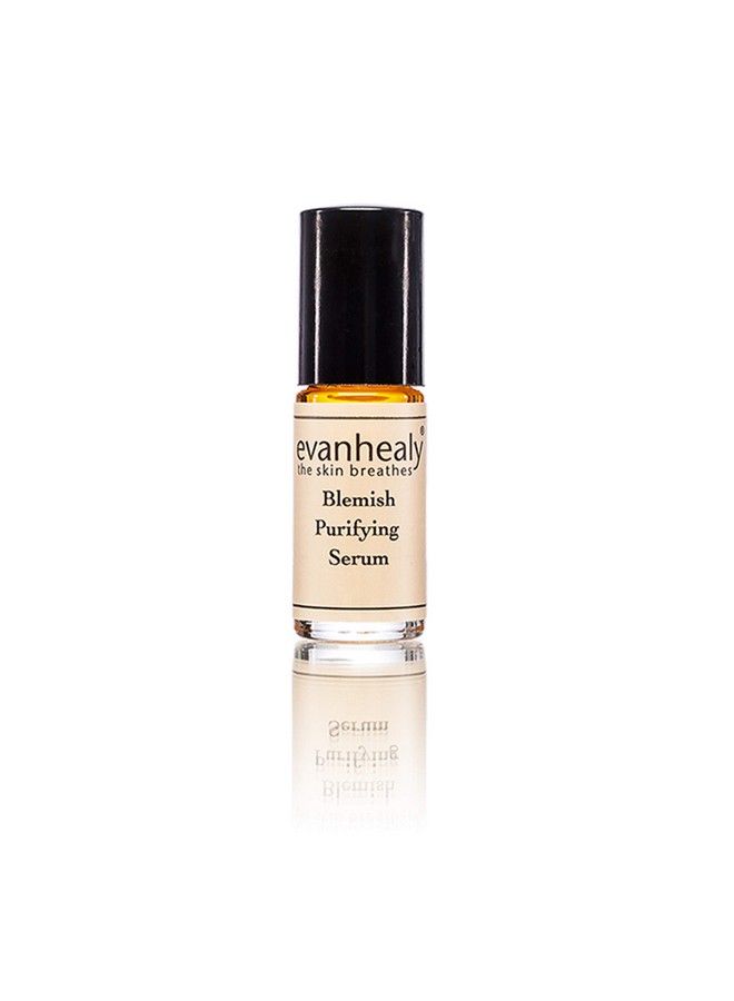 Blemish Purifying Facial Serum Rollon ; Natural Acne Spot Treatment With Essential Oil For Oily & Sensitive Skin ; Rosehip Seed Oil & No Drying Alcohol