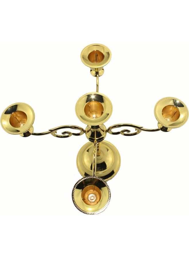 Candle Holder Gold One Size