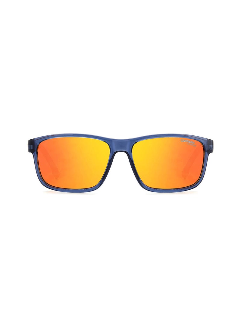 Boys UV Protection Rectangular Sunglasses - Carrera 2047T/S Blue/Orange 54 - Lens Size: 54 Mm