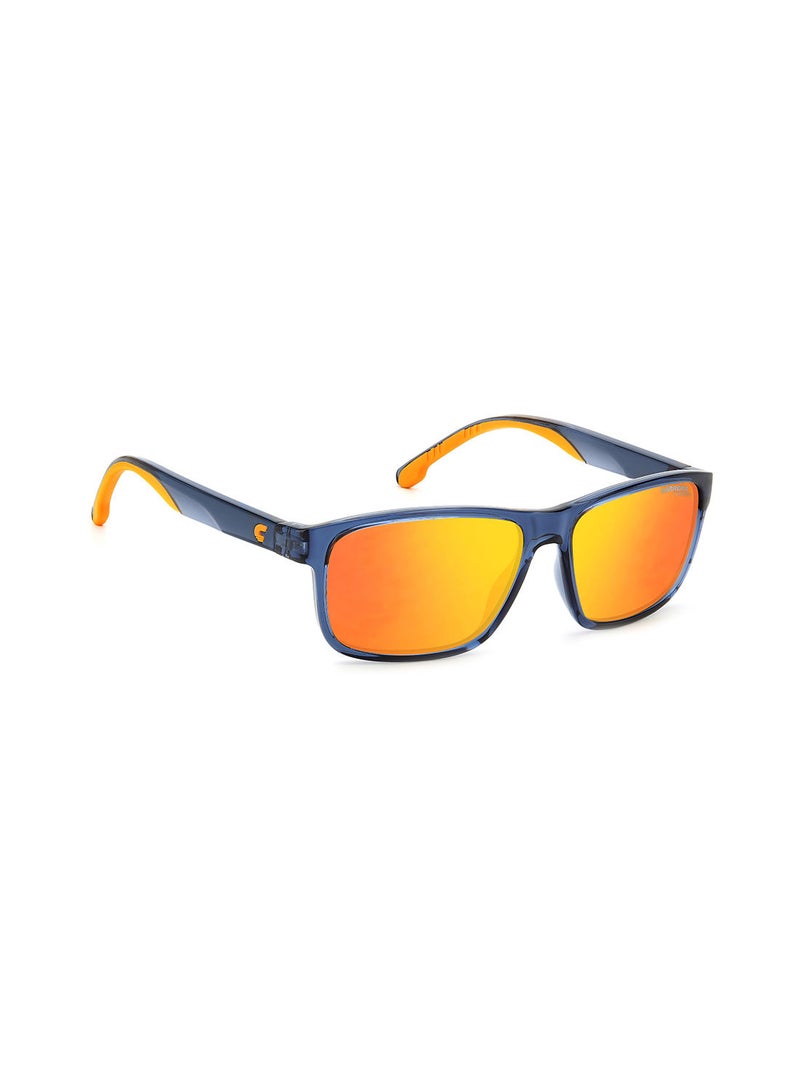 Boys UV Protection Rectangular Sunglasses - Carrera 2047T/S Blue/Orange 54 - Lens Size: 54 Mm