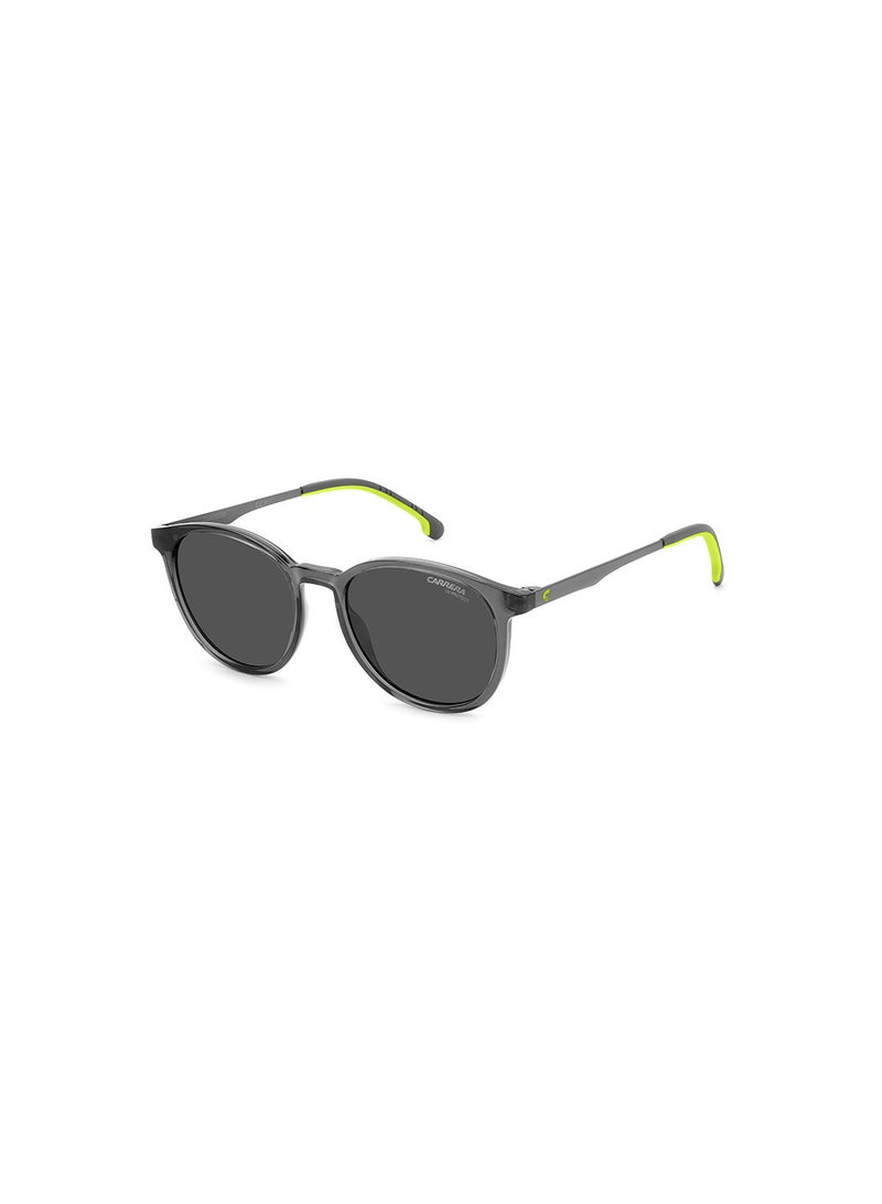 Kids Unisex UV Protection Round Sunglasses - Carrera 2048T/S Grey/Green 49 - Lens Size: 49 Mm
