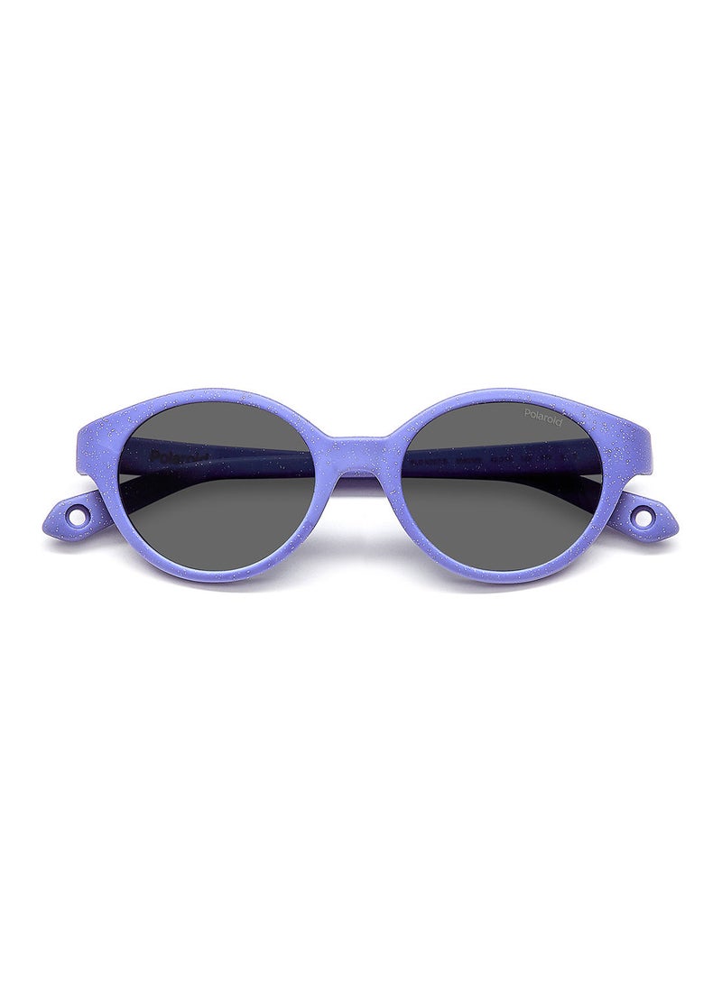 Kids Unisex UV Protection Round Sunglasses - Pld K007/S Glttr Vlt 42 - Lens Size: 42 Mm