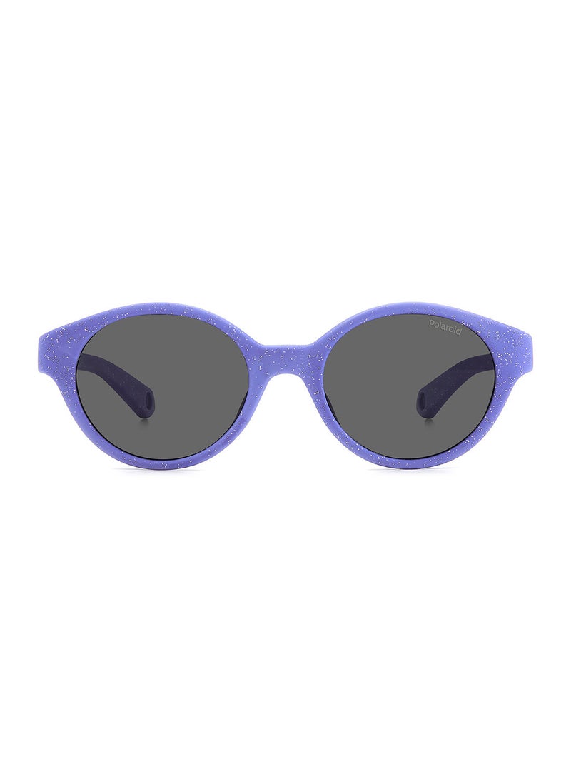 Kids Unisex UV Protection Round Sunglasses - Pld K007/S Glttr Vlt 42 - Lens Size: 42 Mm