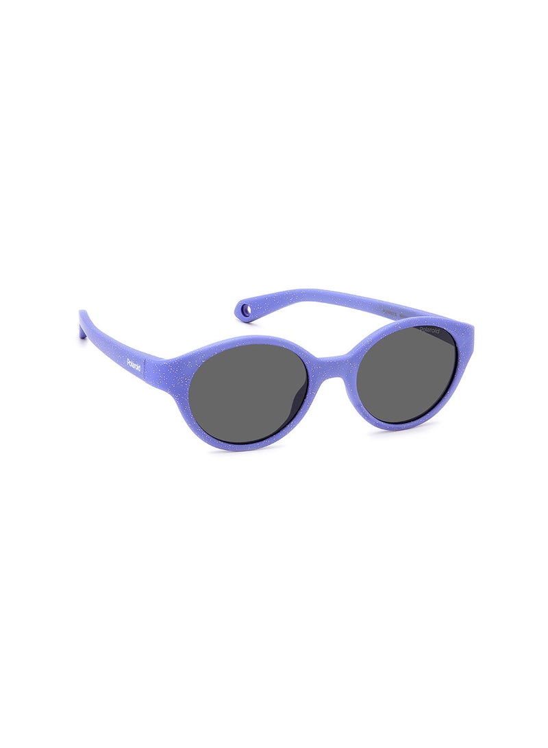Kids Unisex UV Protection Round Sunglasses - Pld K007/S Glttr Vlt 42 - Lens Size: 42 Mm