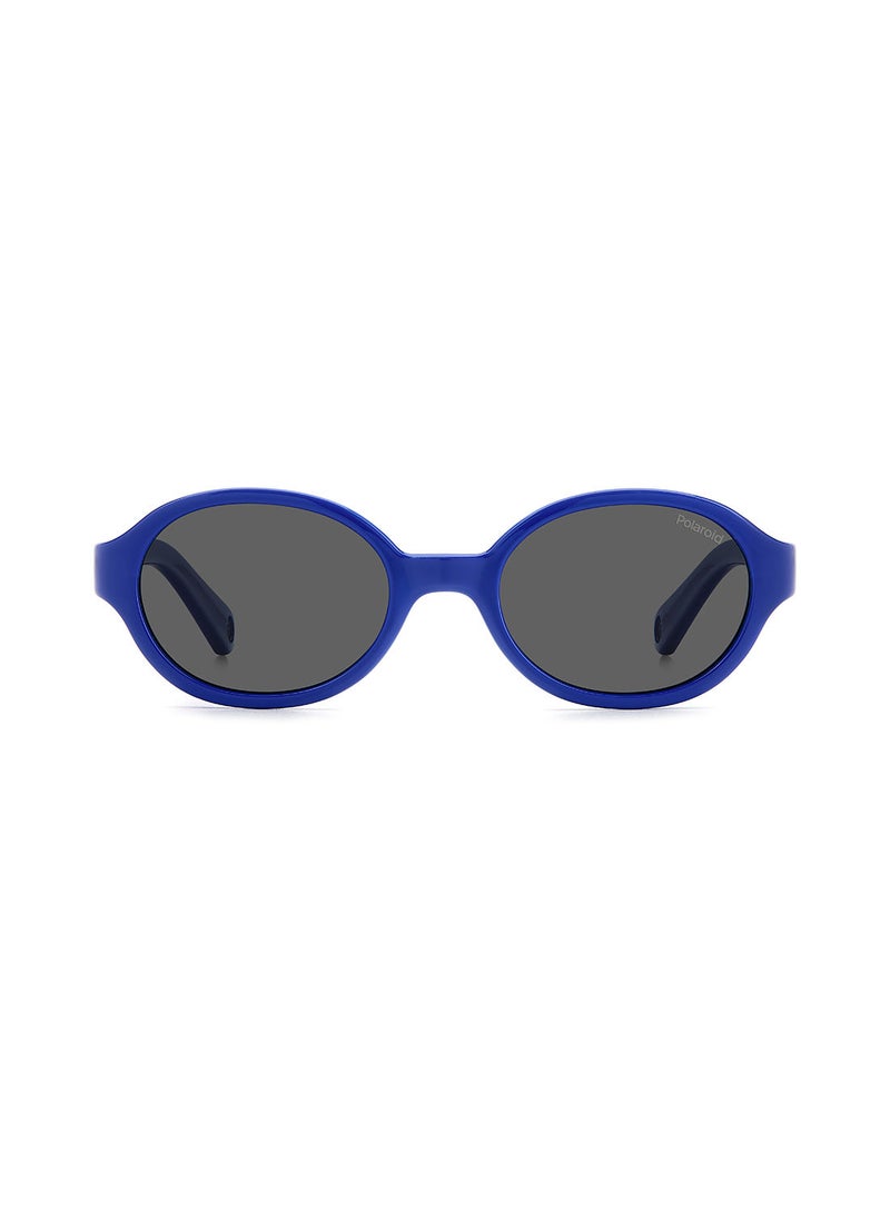 Kids Unisex UV Protection Oval Sunglasses - Pld K004/S Blue 42 - Lens Size: 42 Mm
