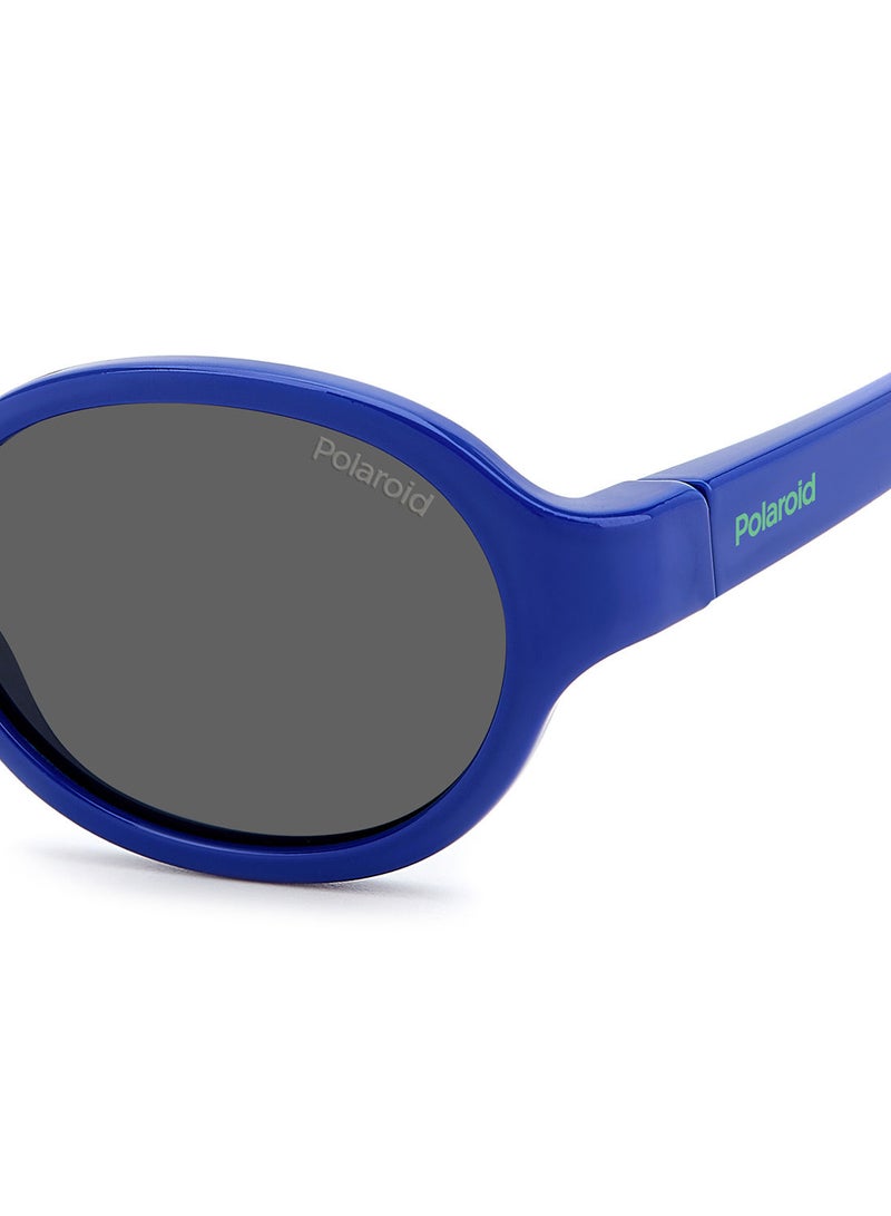 Kids Unisex UV Protection Oval Sunglasses - Pld K004/S Blue 42 - Lens Size: 42 Mm