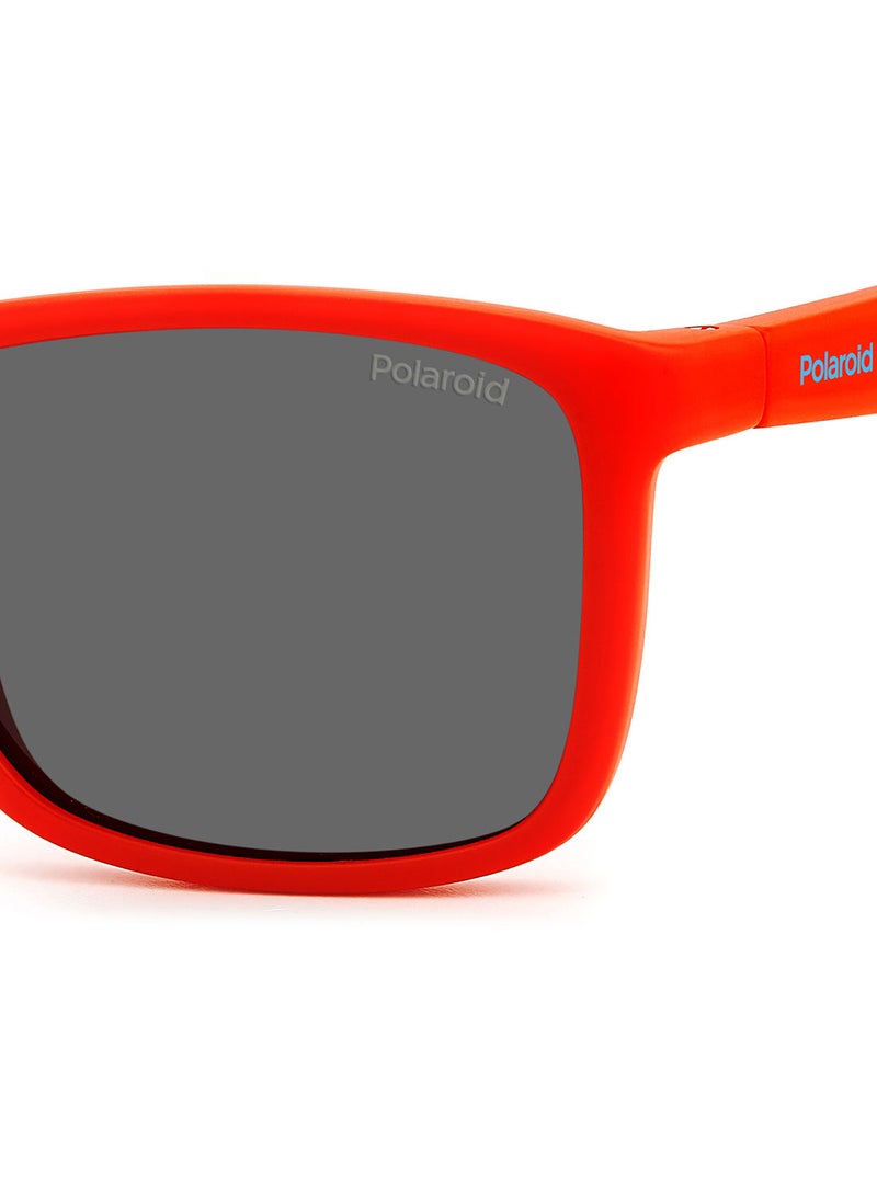 Kids Unisex UV Protection Rectangular Sunglasses - Pld 8053/S Red Blue 49 - Lens Size: 49 Mm