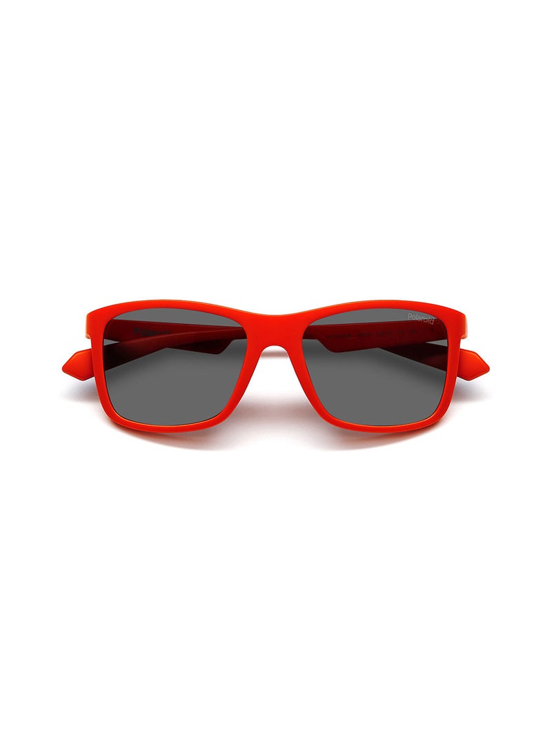 Kids Unisex UV Protection Rectangular Sunglasses - Pld 8053/S Red Blue 49 - Lens Size: 49 Mm
