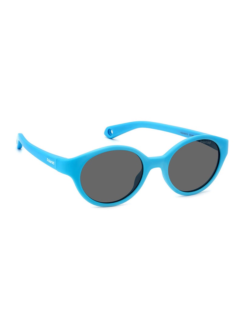 Kids Unisex UV Protection Round Sunglasses - Pld K007/S Azure 42 - Lens Size: 42 Mm