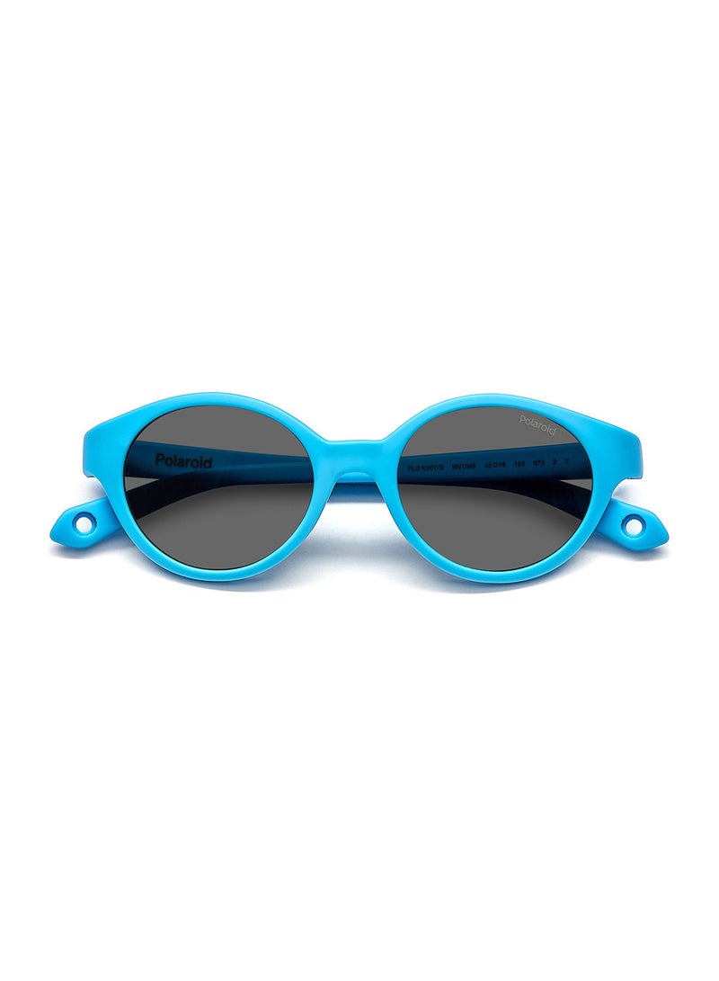 Kids Unisex UV Protection Round Sunglasses - Pld K007/S Azure 42 - Lens Size: 42 Mm