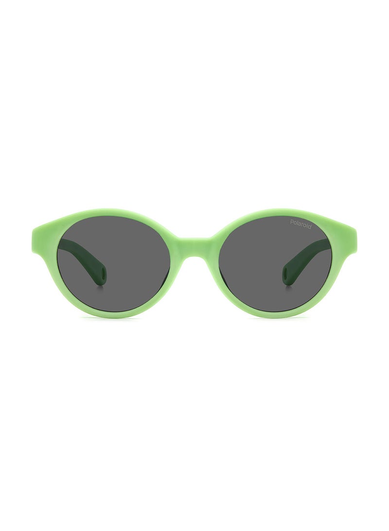 Kids Unisex UV Protection Round Sunglasses - Pld K007/S Green 42 - Lens Size: 42 Mm