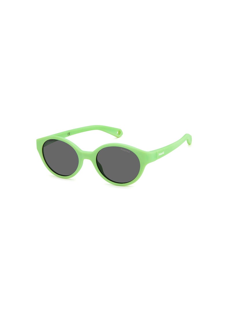 Kids Unisex UV Protection Round Sunglasses - Pld K007/S Green 42 - Lens Size: 42 Mm