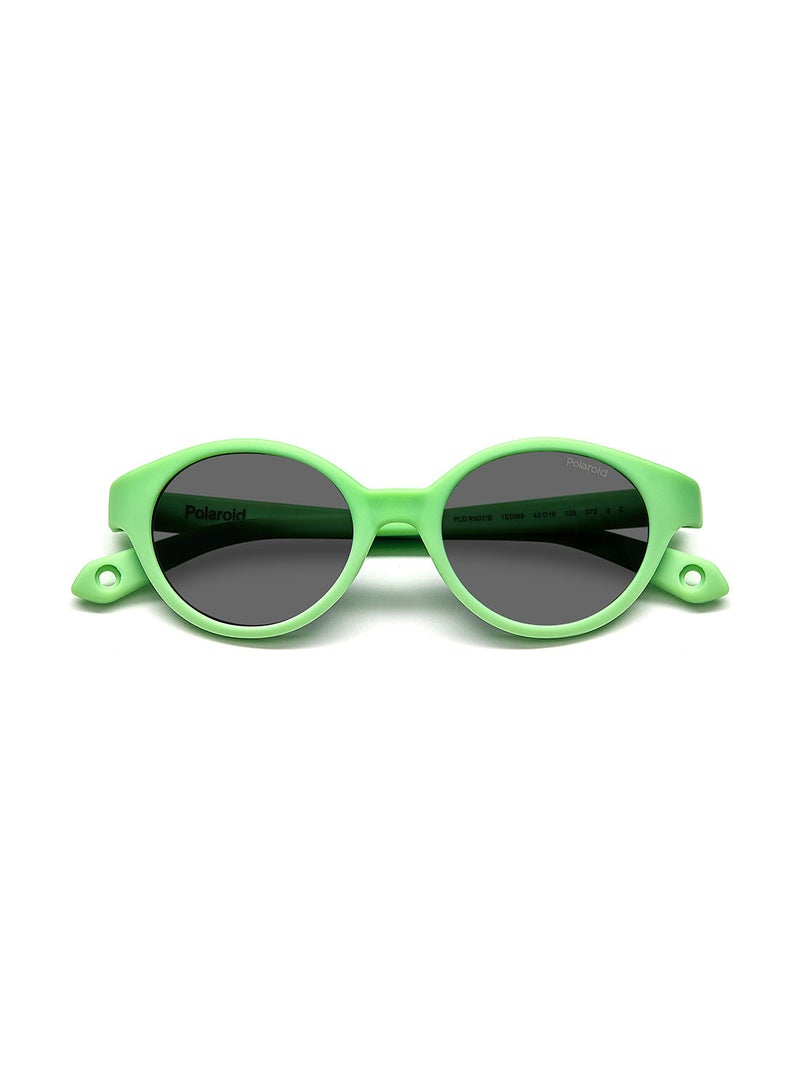 Kids Unisex UV Protection Round Sunglasses - Pld K007/S Green 42 - Lens Size: 42 Mm