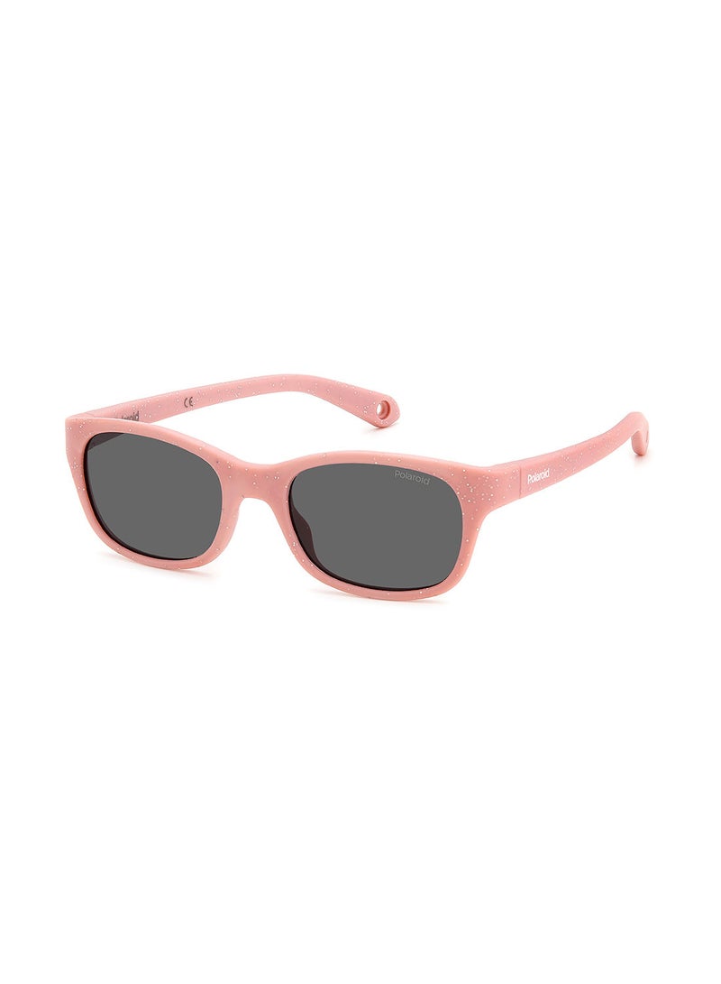 Kids Unisex UV Protection Rectangular Sunglasses - Pld K006/S Pink Gltt 44 - Lens Size: 44 Mm