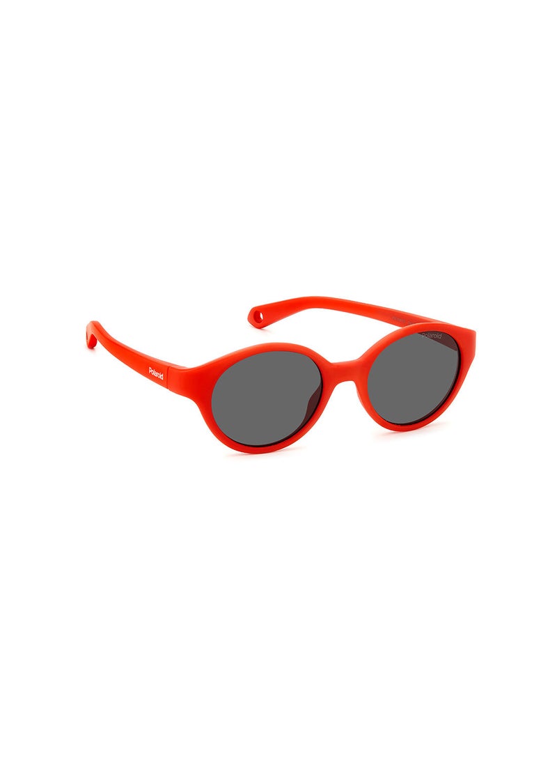 Kids Unisex UV Protection Round Sunglasses - Pld K007/S Red 42 - Lens Size: 42 Mm