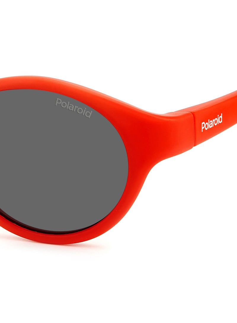 Kids Unisex UV Protection Round Sunglasses - Pld K007/S Red 42 - Lens Size: 42 Mm