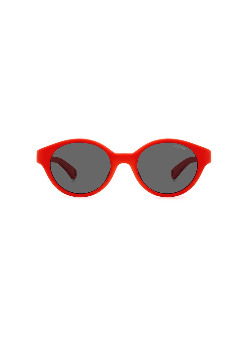 Kids Unisex UV Protection Round Sunglasses - Pld K007/S Red 42 - Lens Size: 42 Mm