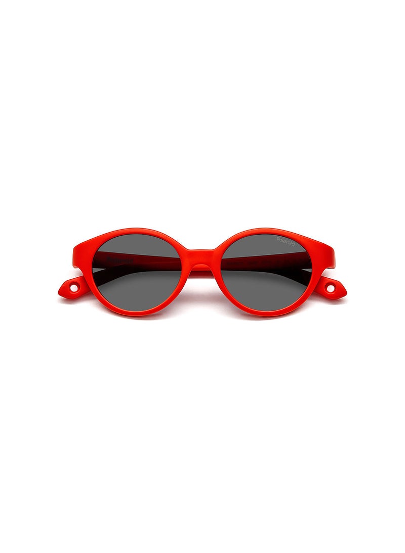 Kids Unisex UV Protection Round Sunglasses - Pld K007/S Red 42 - Lens Size: 42 Mm