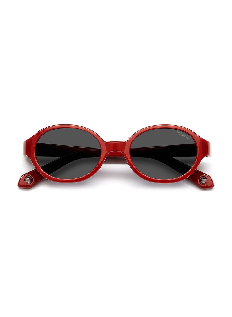 Kids Unisex UV Protection Oval Sunglasses - Pld K004/S Red 42 - Lens Size: 42 Mm