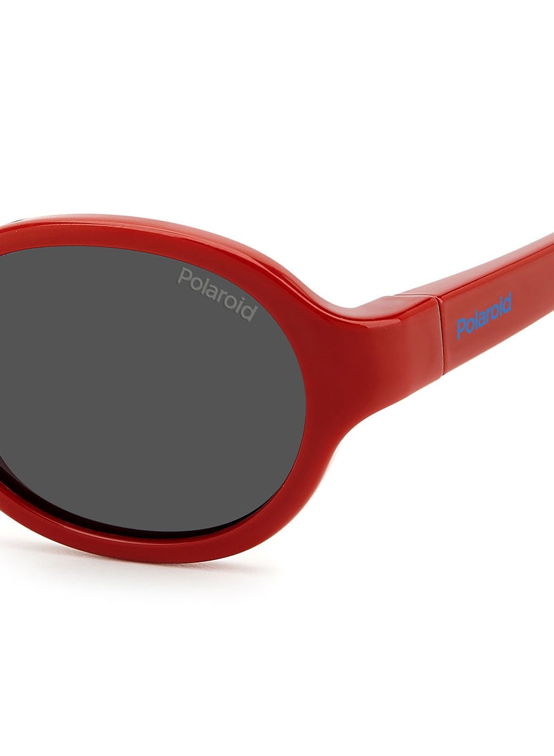 Kids Unisex UV Protection Oval Sunglasses - Pld K004/S Red 42 - Lens Size: 42 Mm