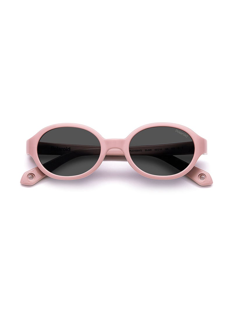 Kids Unisex UV Protection Oval Sunglasses - Pld K004/S Pink 42 - Lens Size: 42 Mm