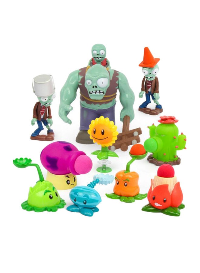 10-Piece Game Plants Vs Zombies Cartoon Toy Set