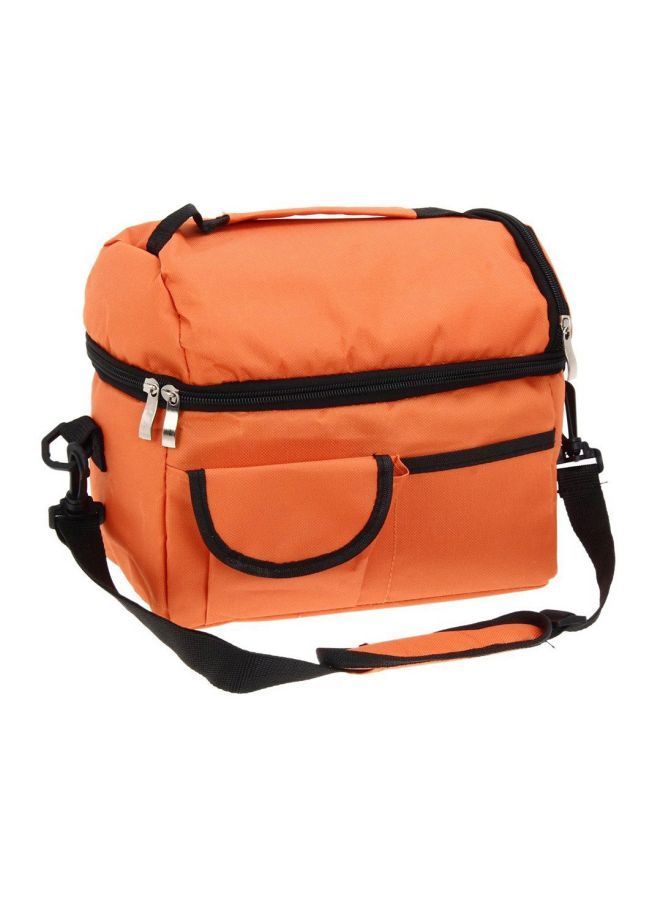 Insulated Lunch Bag Orange/Black 10.24x9.45x6.30inch