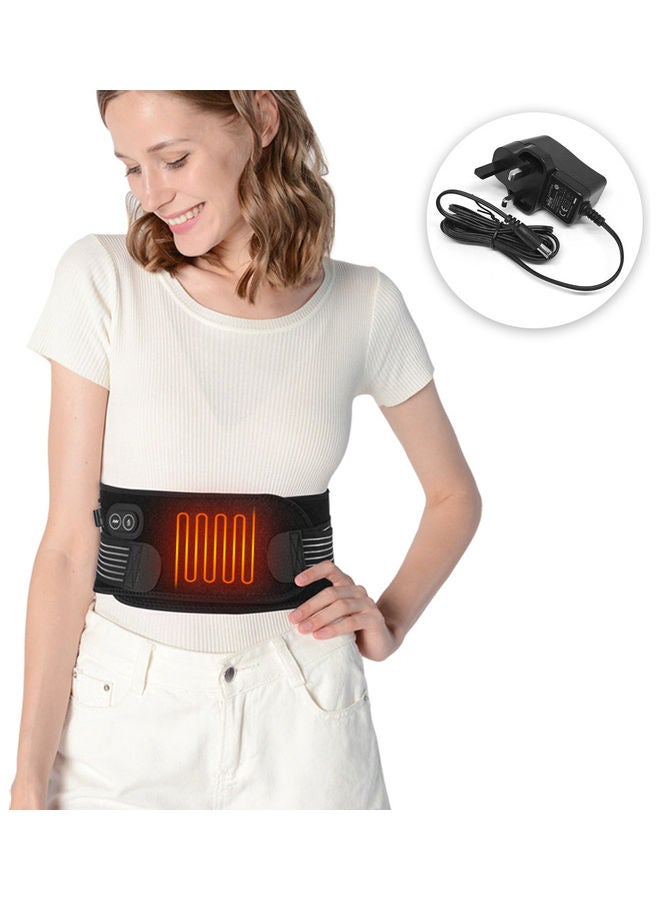 Massaging Waist Heating Pad Portable Belt Far Infrared Massage for Abdominal Back Pain Relief with UK/US/EU Adapter