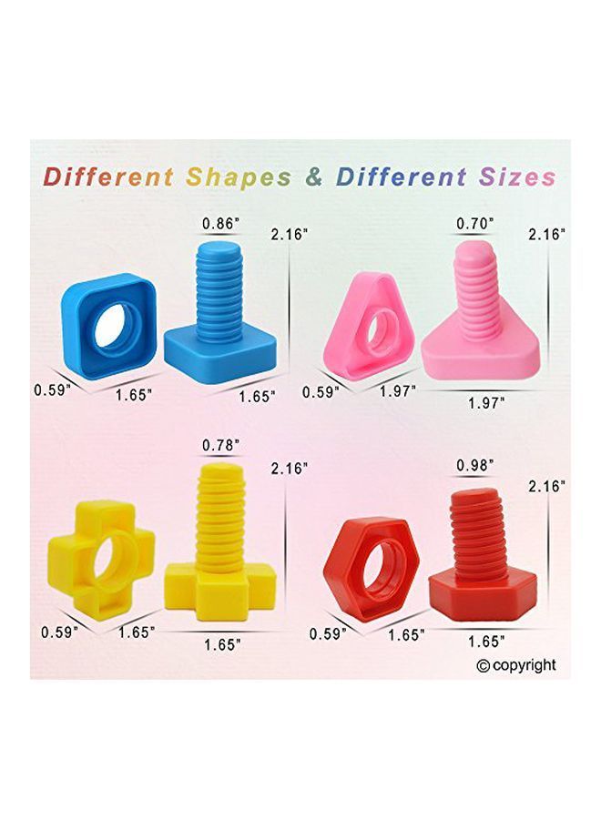 40-Piece Jumbo Nuts and Bolts Stem Toy Set