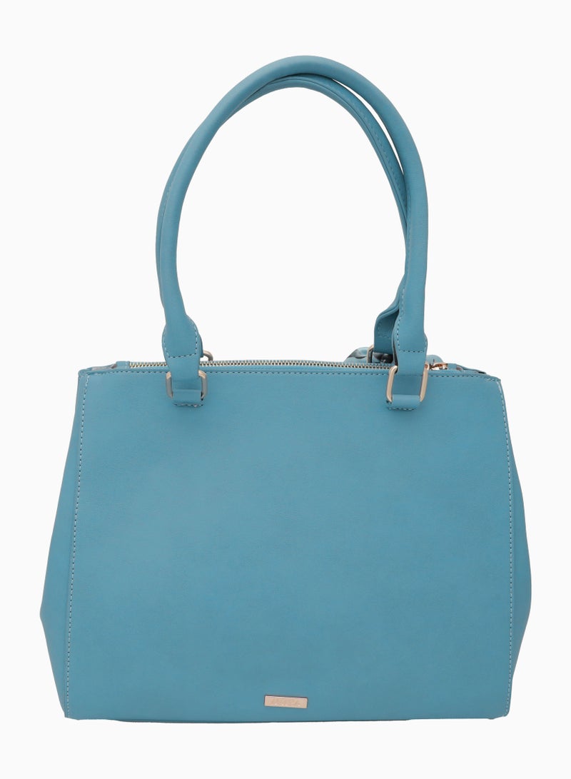 Belkis Women's Handbag with Detachable Strap - Blue