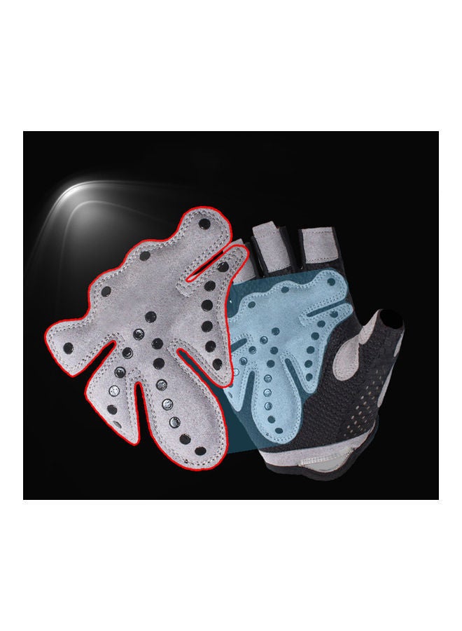 Unisex Breathable Anti-slip Weight Lifting Yoga Gym Sports Half Finger Gloves Scm
