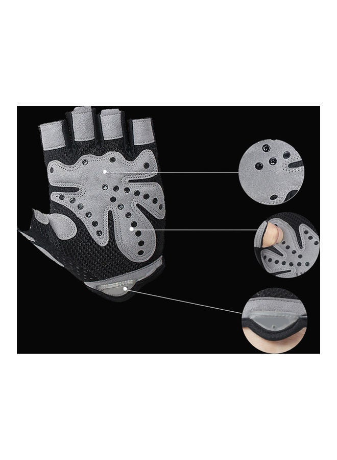 Unisex Breathable Anti-slip Weight Lifting Yoga Gym Sports Half Finger Gloves Scm