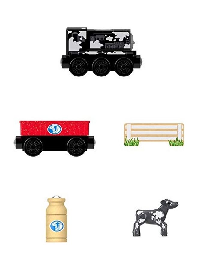 Wood Diesel's Dairy Drop-Off Toy 6.5x10x2inch