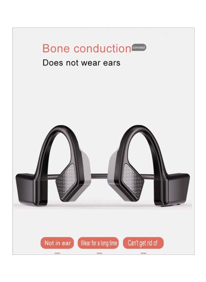 K08 Wireless In-Ear Bone Conduction Headphone Black