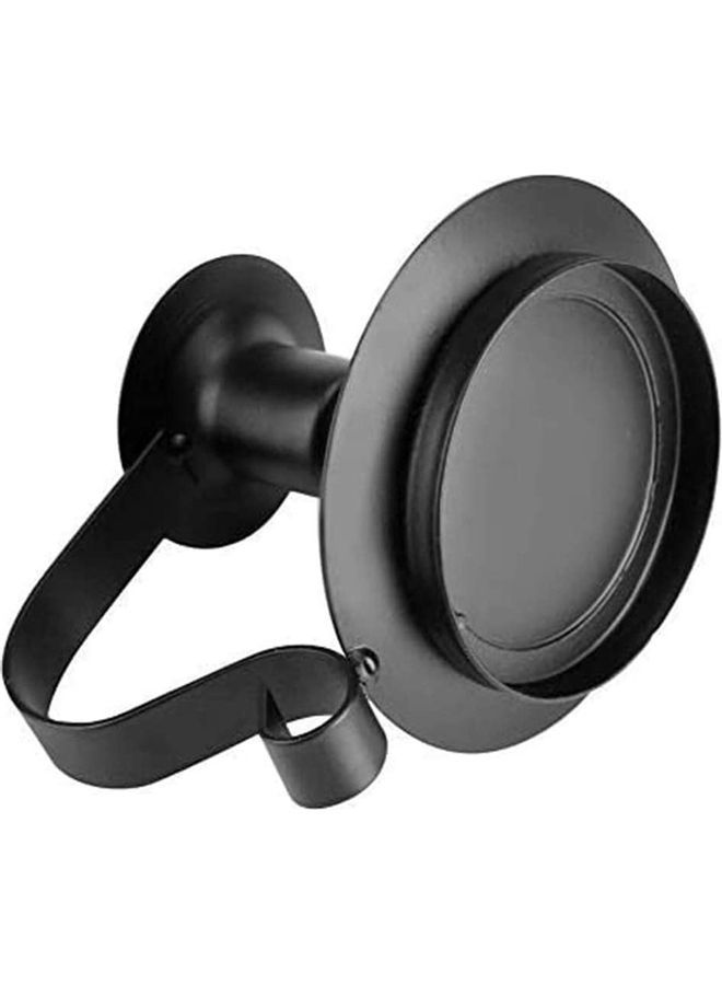 3-Piece Candle Holder Set Black 11.2x7.5cm