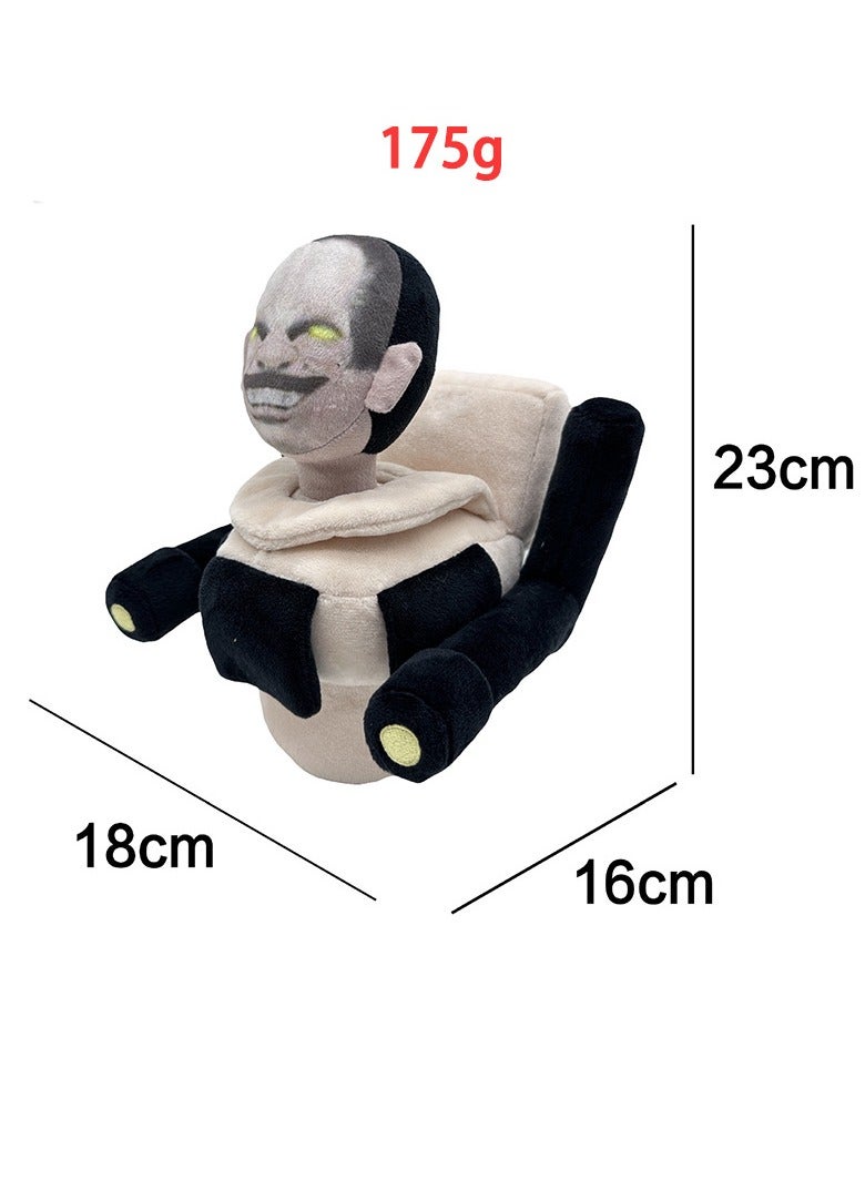 Wheelchair Toilet Man Plush Toy Doll Anime Skibidi Toilet Cartoon Cute Character Soft Doll For Kids