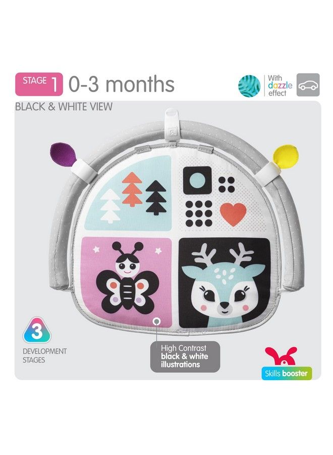 Car Seat Toys For Babies Double Sided Rear Facing Carseat Toy With Baby Mirror For Infants Girls And Boys 0 18 Months Pink