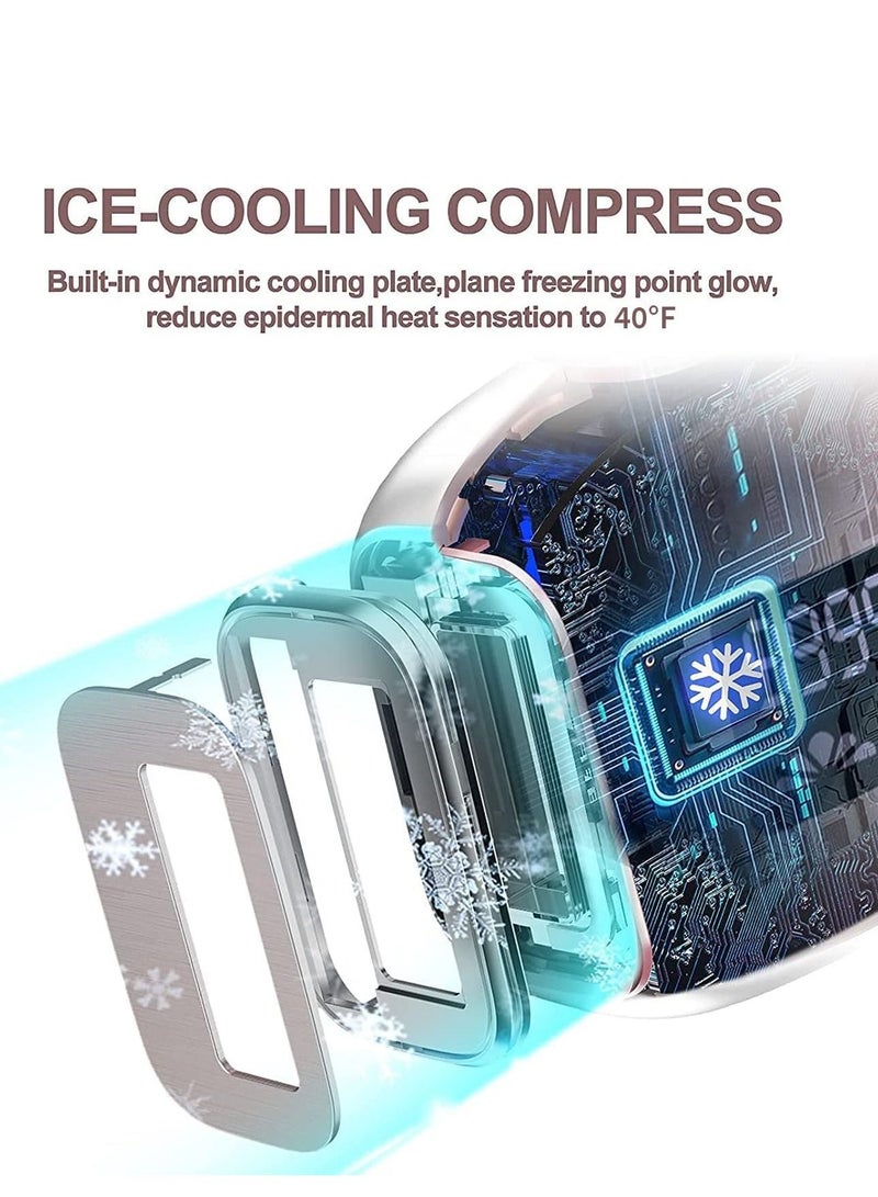 IPL Hair Removal Device Ice Cooling Function for Painless Hair Removal with 999900 Flashes Auto and Manual Mode