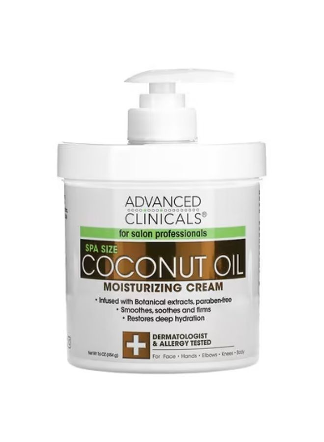 Coconut Oil Moisturizing Cream, 16 oz (454 g)