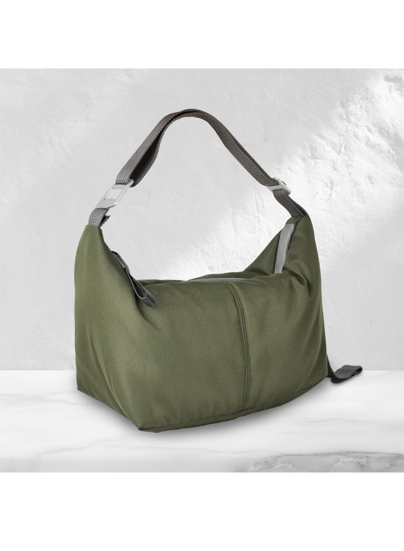 Reusable Insulated Lunch Bag for Men and Women - 6.5L, Forest Green
