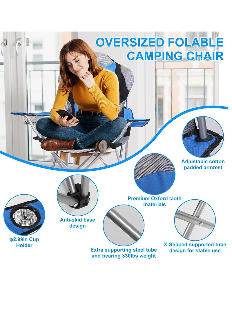 Foldable Camping Chair with Cup Holder Heavy Quality-Red | Sadu Chair | Foldable Chair | Garden Chair | Fishing Chair | Travel Chair | Picnic Chair