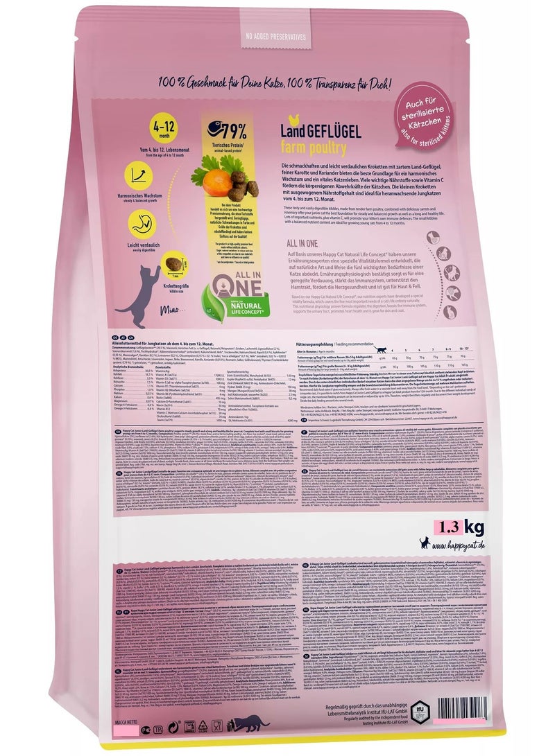 Happy Cat Junior Land Geflugel (Poultry) 1.3kg