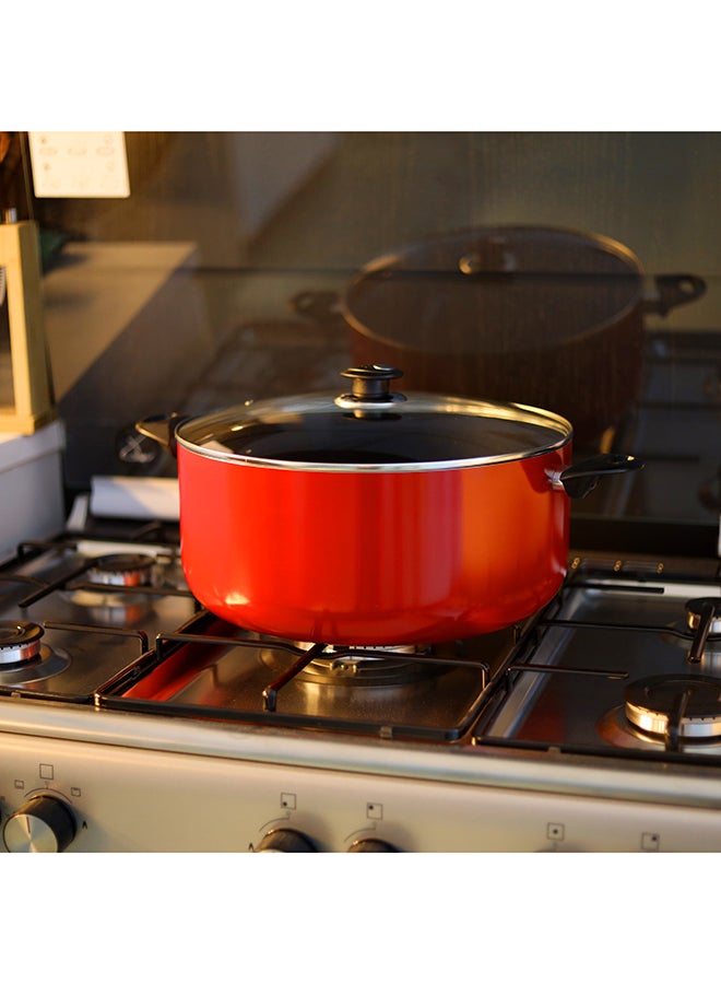 Casserole With Lid Red 50cm