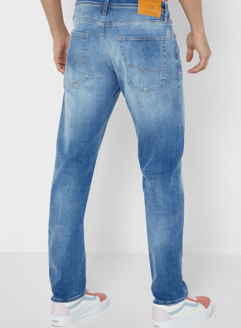 Light Wash Slim Fit Jeans